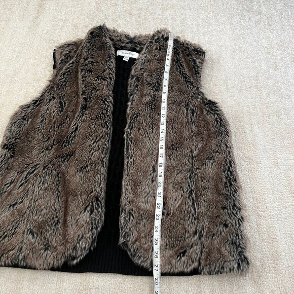Sebby Faux Fur Cardigan Sweater Vest XXL - Picture 5 of 10